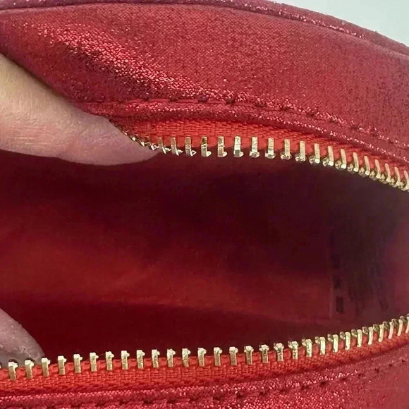 New Marc Jacobs Daisy Sparkling Glitter Red Makeup/Cosmetic Pouch Holiday Xmas - Picture 5 of 9